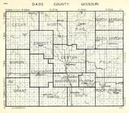 Dade County, Cedar, North, Sac, Morgan, Marion, Grant, Ernest, Lockwood, Missouri State Atlas 1940c